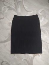 Straight Skirt Short Simplee Ribbed Knitted Party-Wear Elastic-Band Mini Ladies Warm