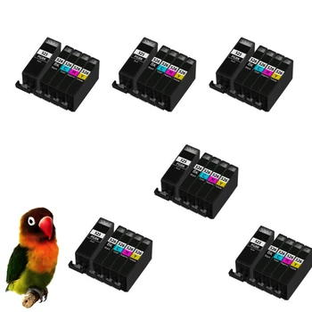 

Canon pgi-525bk/cli-526(bk, cy, m, y) pack 30 compatible inks (with Chip) Canon PGI-525 CLI-526 for Pixma IP-4850 IP-4950