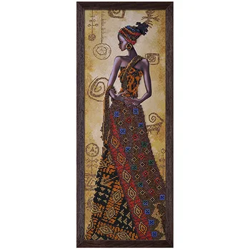 

Nd2079 set for embroidery with beads 'mysterious African '18x51 cm
