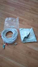 Cable de extensión para cámara CCTV, Cable de extensión de cables 2 en 1 de 30m, 18m, vídeo y alimentación HD de cobre, BNC + DC
