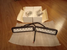 Luz LED de trabajo de inundación DRL de 18w, foco de trabajo de 9-32V, 4WD, 12 voltios, para vehículos todoterreno, SUV, coches y camiones, 1 Uds., 2 uds.