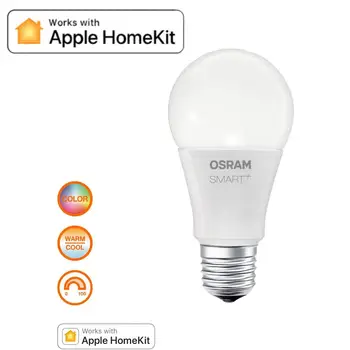 

Apple HomeKit RGB Smart + LED lamp Bluetooth E27 socket color dimmable, 10 W bulb, warm White Energy class A 3X packs