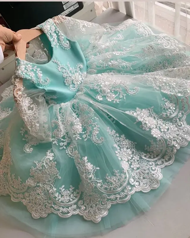 Г.; Лидер продаж; платье для девочек; кружевное платье для дня рождения для девочек 1 года