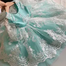 Г.; Лидер продаж; платье для девочек; кружевное платье для дня рождения для девочек 1 года