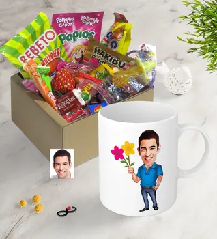 

Personalized Mr Caricature Of Nostalgic Lezzetler Mug Seti-1 Photo Picture Funny Fun Memories Name Lettering Souvenir gift