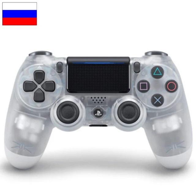 Game Pad (joystick) Wireless Bluetooth for PS4, controller suitable for iOS, Android, PS4, PC wireless Bluetooth game controller for PC mobile phone TV box computer joystick for tablet PC TV gamepad joypad controller Transparent