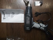 DEKO-pistola de calor eléctrica avanzada, 220V, 2000W, 2 temperaturas variables, con cuatro boquillas, accesorios, herramienta eléctrica