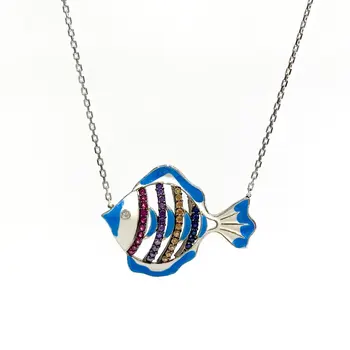 

Clown Fish Silver Fish Necklace