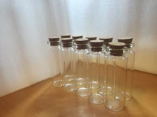 Clear Vials Glass-Bottles Cork Gifts Empty Wedding Small Home-Decoration for Holiday