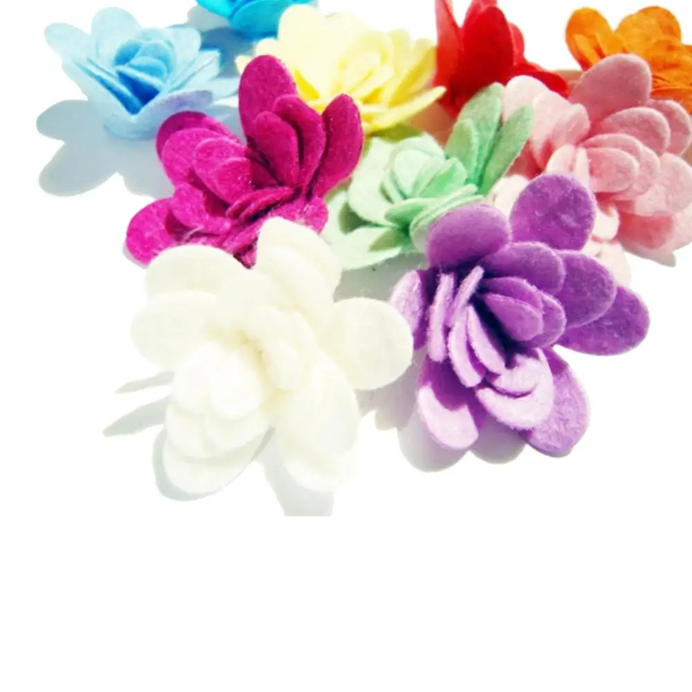100 шт, войлочные цветы, войлочный цветочный свернутый набор для мамы, войлочные высеченные цветы, для пасхального проекта