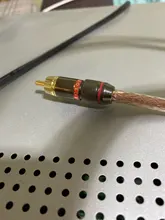 Conector RCA chapado en oro, adaptador de enchufe macho de vídeo/conector de Cable de Audio, 6mm, negro y rojo, superrápido, 2 uds./1 par