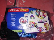 Accesorios de bloques de construcción magnético para niños, juguetes mágneticos de tamaño grande para crear construcciones, diseño educativo, de plastico apto para niños