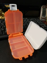 Caja de primeros auxilios plegable para el hogar, Mini bolsa de almacenamiento de medicamentos, para viaje, 8 enrejados