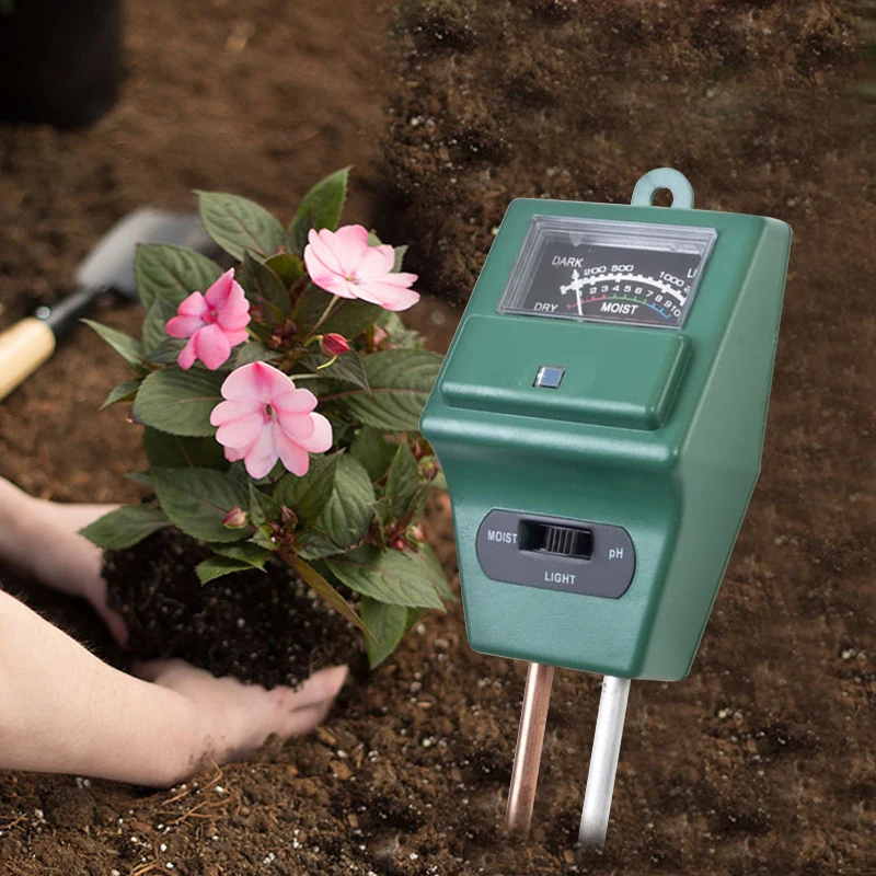 3 in 1 Soil PH Meter Flower Pot Hygrometer Tester Plants Growth Moisture Light Intensity Instrument Garden Tools | Инструменты