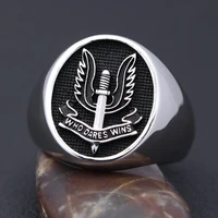Special Air Service SAS Who Dares Wins Force Military Sterling Silver Ring 1