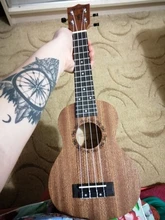 Aiersi-Ukelele Soprano de 21 pulgadas para principiantes, guitarra para chico, cuatro cuerdas de madera, negro, marrón, rosa, Amarillo, Azul, para niños