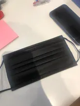 10-200 Uds desechable médico boca máscara Anti polvo máscara negra 3 capas no tejida respirar Facial máscara de filtro máscara quirúrgica