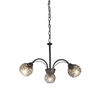 

Pendant lamp Tulip brown metal forging