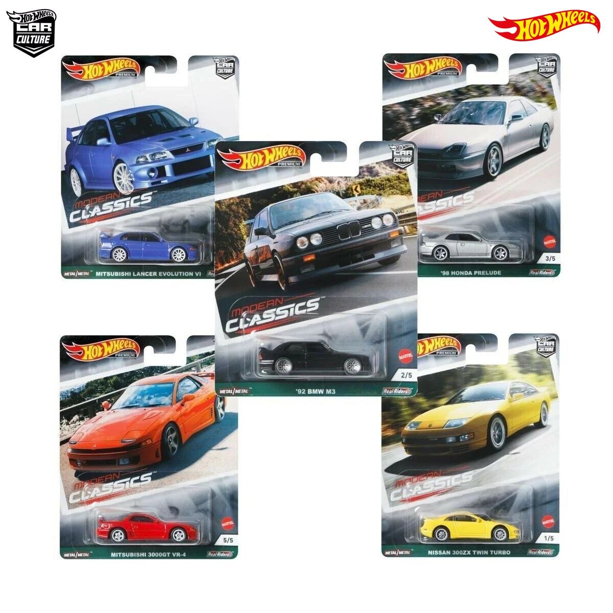 Hot Wheels Car Culture seсовершены современные классические FPY86 ➘ Honda preвстроенная-➒ Bmw