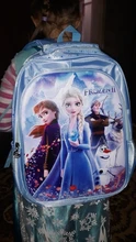 Mochila escolar de dibujos animados de Disney para niñas, bonita mochila para guardería, elsa, Anna