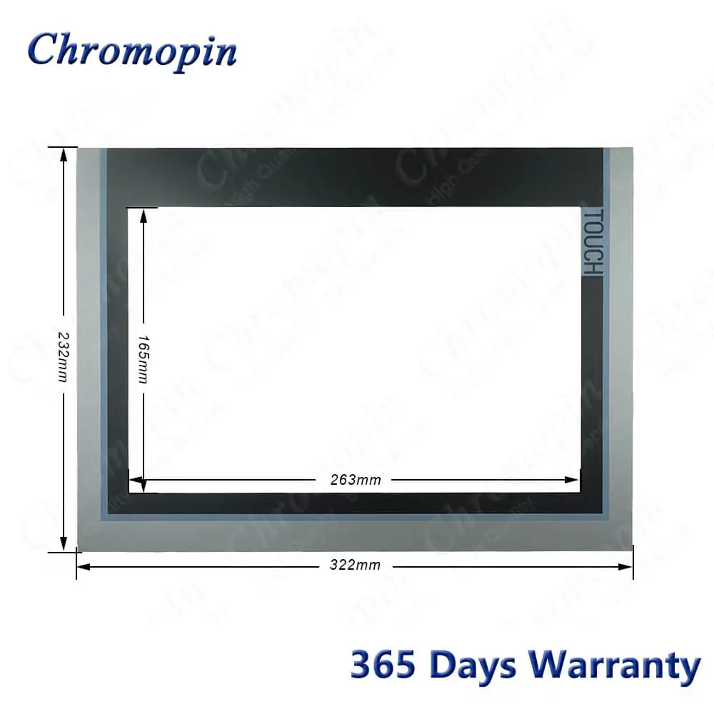 Painel de Touch Screen Digitalizador de Vidro para 6av2 Tp1200 Confortável com Película Protetora de Alta Qualidade - Imagem 2