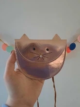 Bolso de mensajero pequeño para niños y niñas, monedero de gatos, Mini bolso de hombro, pequeño