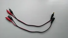 Alligator Clips Jack-Connector Power-Cable Crocodile-Wire Female 12V DC Voltage