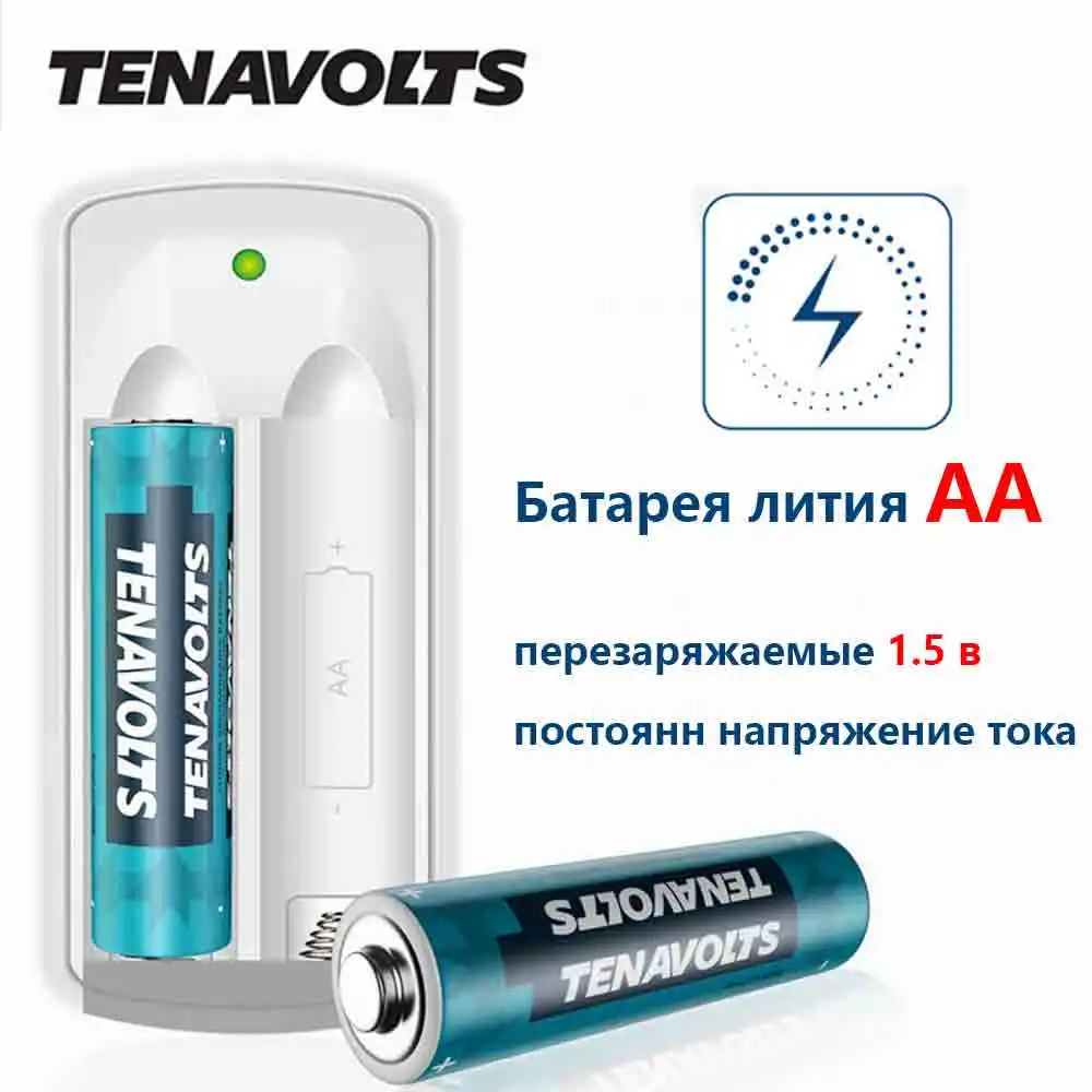 NANFU TENAVOLTS AA Аккумуляторная батарея литий ионные аккумуляторы с набор для