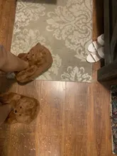 Zapatillas de casa afelpadas de oso de peluche para mujer, calzado para estar en casa, marrón, suave, antideslizante, de piel sintética, bonitas y esponjosas, Zapatillas de casa, cálido para invierno