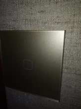 Glass-Switch-Panel Wall-Touch-Switch Minitiger White 1-Gang Crystal 1-Way Eu/Uk-Standard