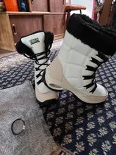 Moipheng-Botas de nieve de media caña para mujer, botines impermeables cómodos con cordones, calidad de abrigo, para invierno