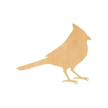 

Cardinal Laser Cut Out Wood Shape Craft Supply - Unfinished