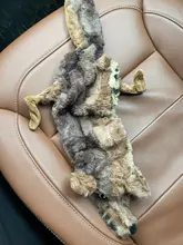 Peluche suave de cebra con sonido de tigre para mascotas, juguete para mascotas