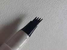 LEKOFO flor 6 colores Microblading ceja del tatuaje pluma 4 tenedores 3D tinte Natural larga duración impermeable marrón punta ojo lápiz de cejas