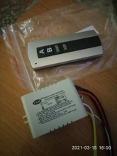 Receptor de interruptor de Control remoto inalámbrico, 1 canal, 2 canales, 3 canales, lámpara de encendido/apagado, transmisor, envío directo