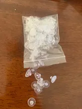 100 unids/lote pendientes accesorios de la joyería de goma de silicona ronda de oreja bloqueado pendiente tapones para DIY EF011