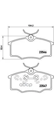 Колодки Тормозные Opel Corsa B Фургон 93-00 Передние Brembo P59034 Brembo арт. P59034