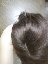Halo Lady-Clip de belleza para mujer, cabello humano con explosión de flequillo, pieza central, pelo lacio brasileño no Remy para la pérdida de cabello