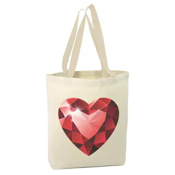 

Angemiel Bag Crystal Heart Shopping Beach Tote Bag