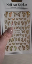 Foils Decorations Adhesive-Sliders Wraps Nail-Transfer-Decals Holographic Butterfly Colorful