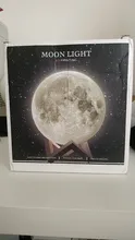 Night-Light Moon-Lamp Gift Photo-Customized 3d-Printing Rechargeable Personality 