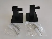 SUS304 ganchos negros para el baño, colgador de cocina de acero inoxidable, gancho de pared para llaves, abrigo, toalla gancho bata, gancho para el baño