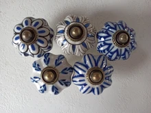 Door-Knobs Wardrobe Furniture Closet Door-Pull-Handle Cabinet Drawer Cupboard Ceramic