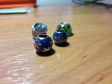 Jewelry Bracelet Heart-Beads Ocean 925-Sterling-Silver DIY Hot-Sale Original Blue Authentic