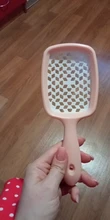 Massage Comb Hairdressing-Tool Hair-Brush Salon Scalp Hollowing-Out Wide Women New DIY