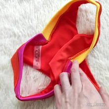 INGAGA Bikinis Sexy acanalado de la mujer de baño traje de baño 2021 de parches lisos Bikini Tanga Bikini conjunto