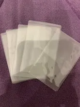 Funda de tarjeta de Pvc transparente impermeable, PROTECTOR DE PLÁSTICO de silicona para tarjetas de identificación, 5 unidades