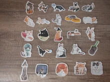 50/54 Uds lindo gatos Animal pegatina de Graffiti estilo mixto Juguetes Para maleta portátil bicicleta equipaje coche Scooter pegatina para patineta