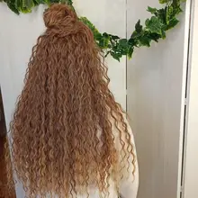 Ídolo de moda suelta el pelo de la onda profunda mechones extensiones de cabello Ombre mechones 28-32 pulgadas 120g Super largo pelo sintético del pelo rizado del pelo de la onda