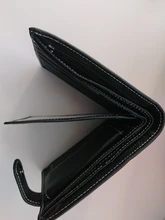 Billetera de cuero genuino con Clip para hombre, billetera pequeña de piel de vaca, monedero bolsa de monedas, 2020